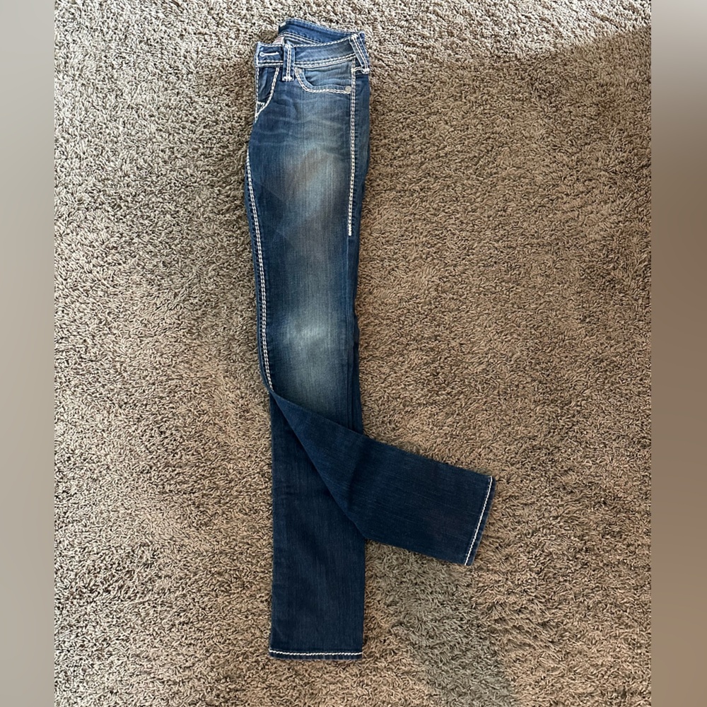 True Religion jeans, 24/34 (hemmed to be closer to a 32-33 length)